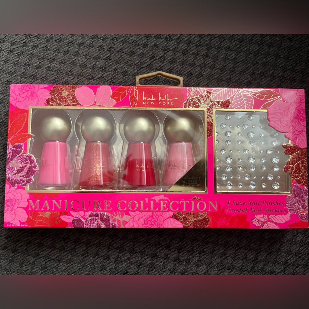 Nicole Miller Pink and Gold Hand & Foot Care Collection NWT